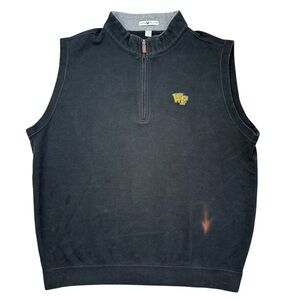 Peter Millar Wake Forest Demon Deacons Men’s 100% Cotton 1/4 Zip Vest FLAWS XL